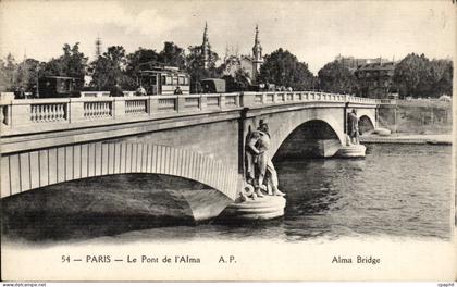 Paris CPA Pont de l'Alma