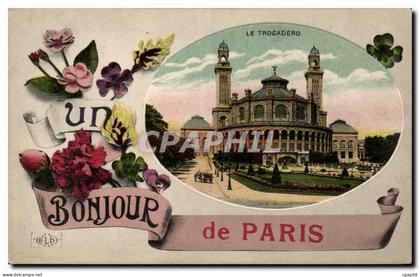 Paris CPA Trocadero Un bonjour de Paris