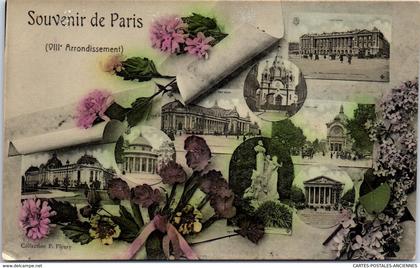 75008 PARIS - carte souvenir du 08ème arrondissement