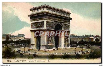 Paris - 8 - L'Etoile - L'Arc de Triomphe CPA