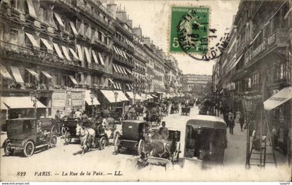 Paris CPA La rue de la Paix