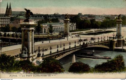 Paris CPA Le pont Alexandre III