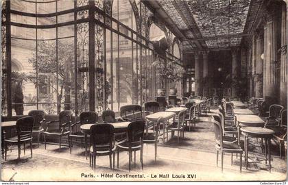 (03/09/25) 75-CPA PARIS - 9ème ARRONDISSEMENT - HOTEL CONTINENTAL - LE HALL LOUIS XVI