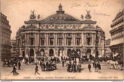 (06/09/25) 75-CPA PARIS - 9ème ARRONDISSEMENT - L'OPERA - ACADEMIE NATIONALE DE MUSIQUE