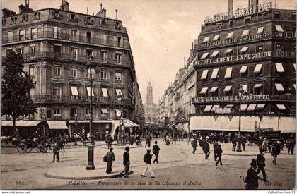 (06/09/25) 75-CPA PARIS - 9ème ARRONDISSEMENT - LA RUE DE LA CHAUSSEE D'ANTIN