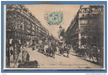 75 - PARIS - 09 Arr. --  Perspective du Boulevard Montmartre