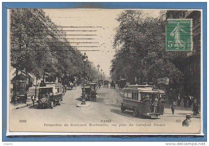 75 - PARIS - 09 Arr. --  Perspective du Boulevard Montmartre