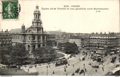 CPA Eglise de la Trinite et Vue generale