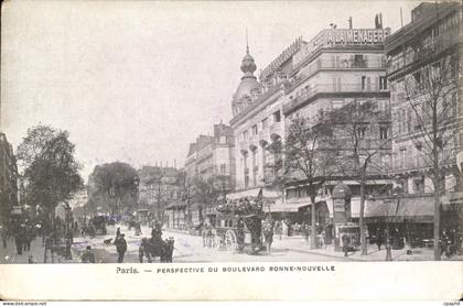 CPA Paris Perspective Du Boulevard Bonne Nouvelle