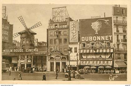 Dép 75 - Cinéma - Paris - Arrondissement 09 - En visitant Paris - Place Blanche - Moulin Rouge - état