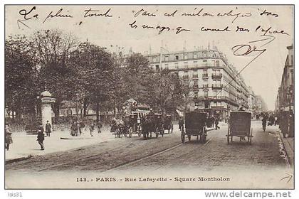 Dép 75 - K908 - Paris - Arrondissement: 09 - Rue Lafayette - Square Montholon - état