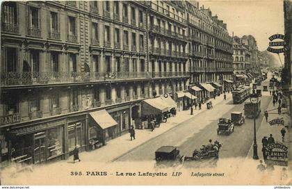 PARIS  09 arrondissement  la rue Lafayette
