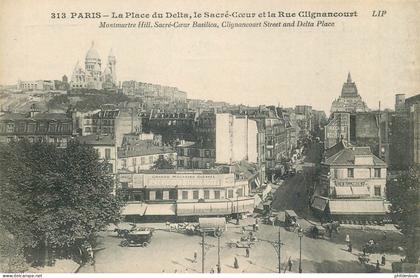 PARIS 09 arrondissement   place du delta et rue clignancourt  ( édit LIP )