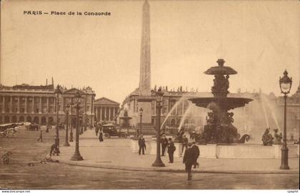 Paris CPA Place de la Concorde