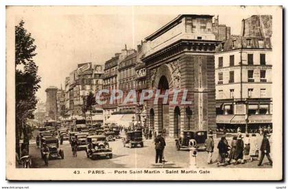 CPA Paris Porte Saint Martin Saint Martin Gate