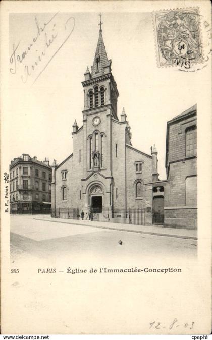 Paris - 12 - Eglise de l'Immaculee Conception - CPA