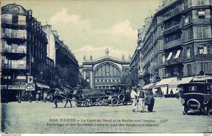 Paris - 12 - Gare du Nord - Boulevard Denain - CPA