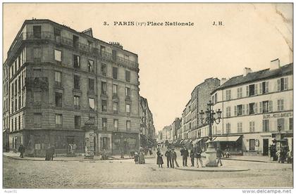 Dép 75 - Paris - Arrondissement 13 - Place Nationale - état