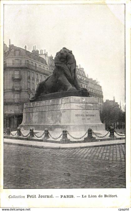 Paris - 14 - Le Lion de Belfort - CPA