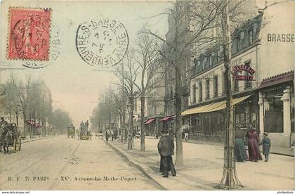PARIS  15 arrondissement  avenue la mothe Piquet
