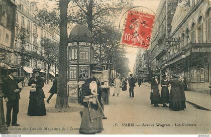 PARIS 17 arrondissement  avenue Wagram Les concerts