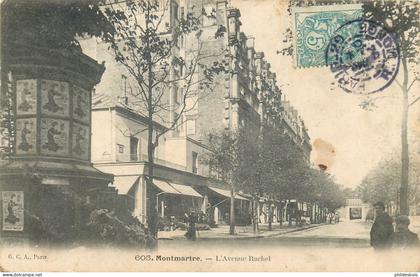 PARIS 18 arrondissement   Montmartre  avenue Rachel