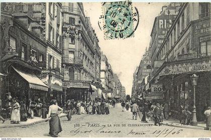 PARIS 18 arrondissement  rue de clignancourt