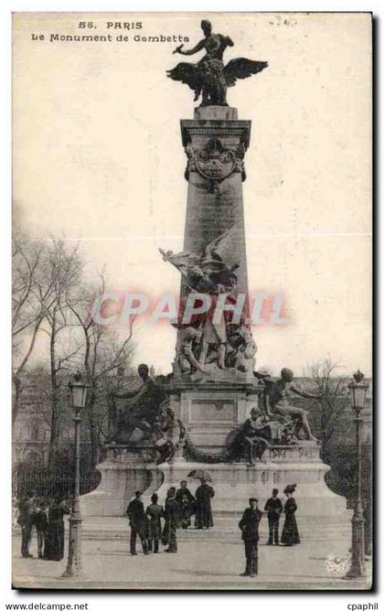 Paris 20 - Le Monument de Gambetta - CPA