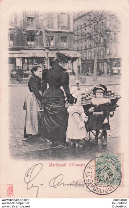 PARIS MARCHANDE D'ORANGES PETITS METIERS