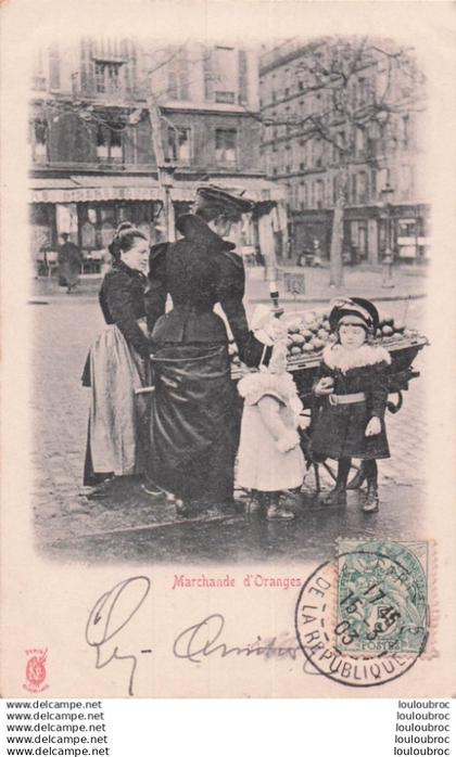 PARIS MARCHANDE D'ORANGES PETITS METIERS