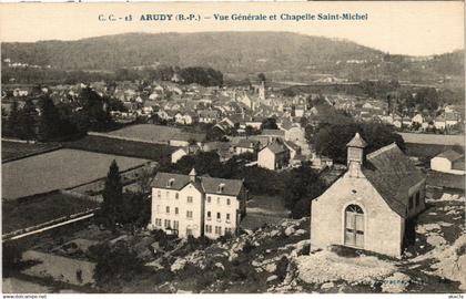 CPA ARUDY - Vue générale et CHAPELLE St-MICHEL (365275)
