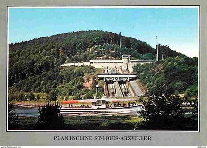 57 - Saint Louis - Arzviller - Le plan incliné transversal - Ascenseur à Bateaux - Vedette - Bateau Promenade - Carte Ne
