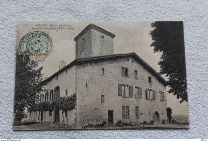 Cpa 1907, Ascain, maison d'Ascoubia, Pyrénées atlantiques 64