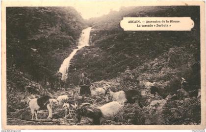 CPA  Carte postale France Ascain Ascension de la  Rhune cascade Zurhuta   VM66749