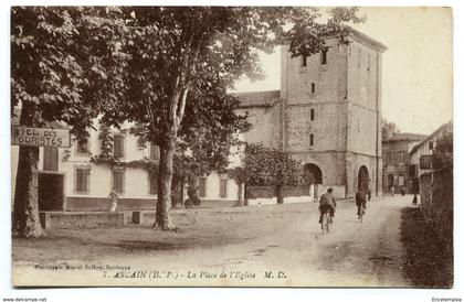 CPA - Carte Postale - France - Ascain - La Place de l'Eglise ( CP3846 )