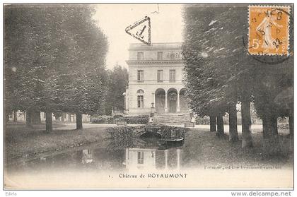 Asnières-sur-Oise . chateau de royaumont   taxée TB