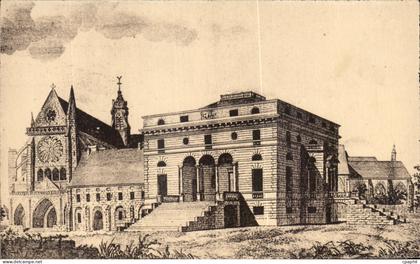 CPA Abbaye de Royaument Asnieres sur Oise Eglise Palais Abbatiale