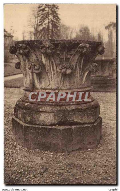 CPA Abbaye de Royaumont Asnieres sur Oise Chapiteau