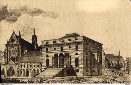 CPA Abbaye De Royaumont Asnieres Sur Oise Eglise Palais Abbatial