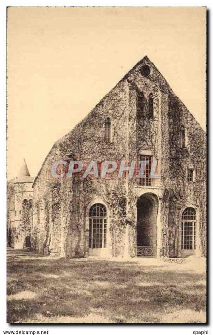 CPA Abbaye de Royaumont Asnieres sur Oise Pignon (cote Est)