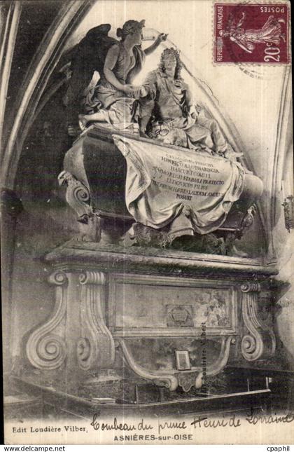 CPA Asnieres sur Oise Tombeau du prince Henri de Lorraine