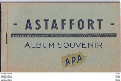 B19-47) ASTAFFORT -  ALBUM SOUVENIR - CARNET COMPLET DE 8 CPA -  EDITEUR APA ALBI - ( 3 SCANS )