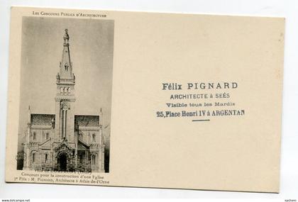 61 ATHIS de l'ORNE Projet Architecte PIGNARD  Construction Eglise   D14  2023