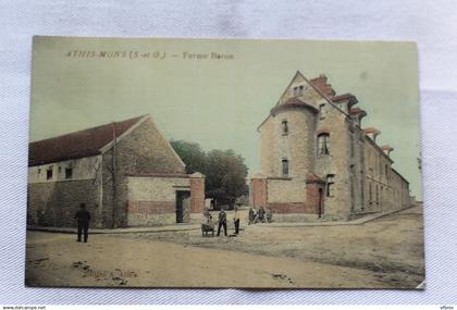 Cpa 1918, Athis Mons, ferme Baron, Essonne 91
