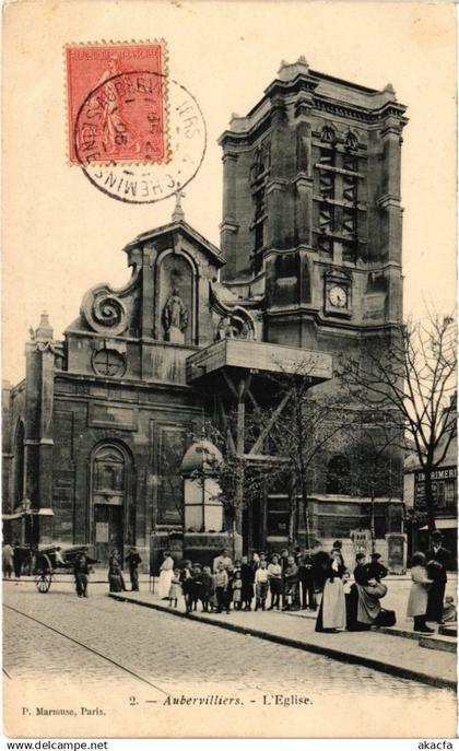 CPA Aubervilliers Eglise (1360590)