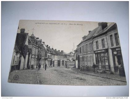 1cor - CPA - AUBIGNY EN ARTOIS - RUE DU BOURG - [62 ] Pas de Calais