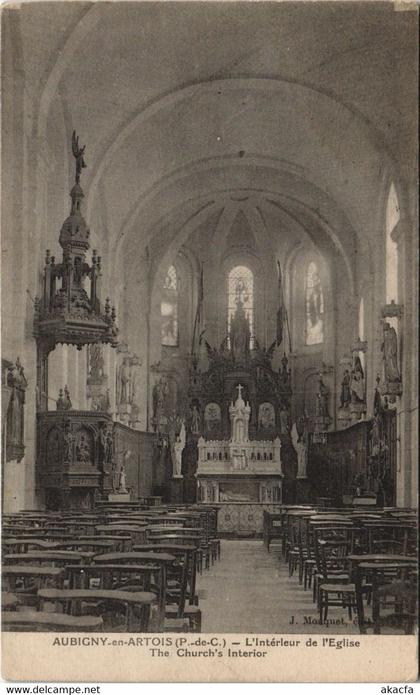 CPA Aubigny-en-Artois-L'Intérieur de l'Eglise (45715)