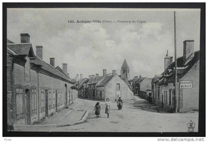 18 Aubigny-sur-Néré 1483. Aubigny-Ville (Cher) - Faubourg Cygne faubourg du cygne pub D18D K18015K C18015C RH006452