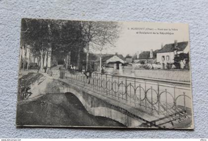 Aubigny, pont sur la Nère et boulevard de la République, Cher 18