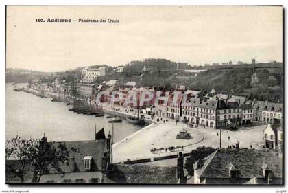 CPA Audierne Panorama des quais